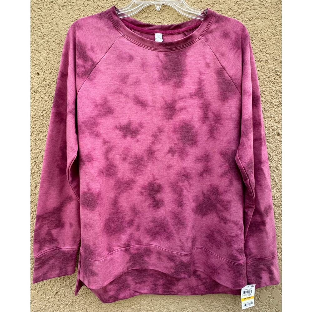 Ideology Sweatshirt Women's Medium Pink Tie Dyed NWT - Picture 2 of 8